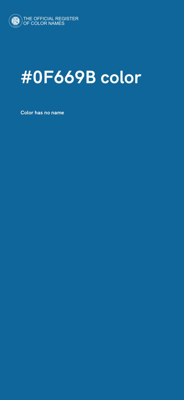 #0F669B color image