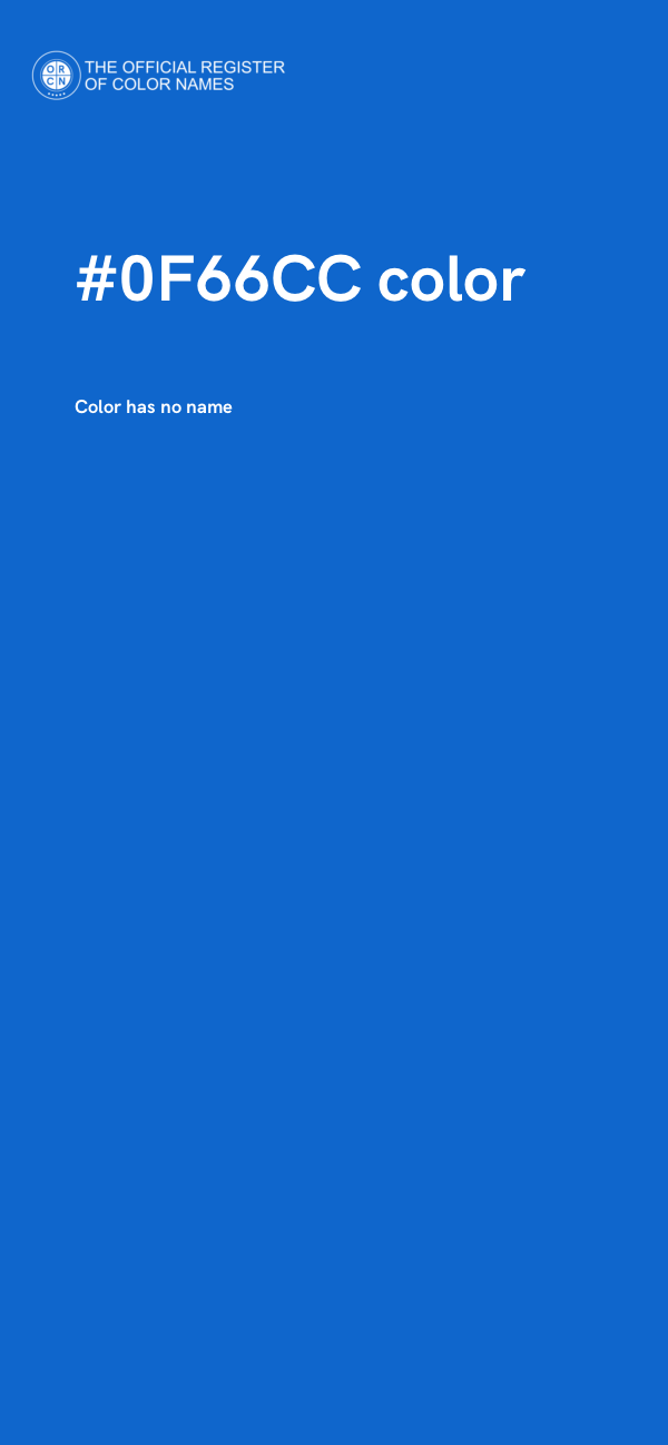 #0F66CC color image