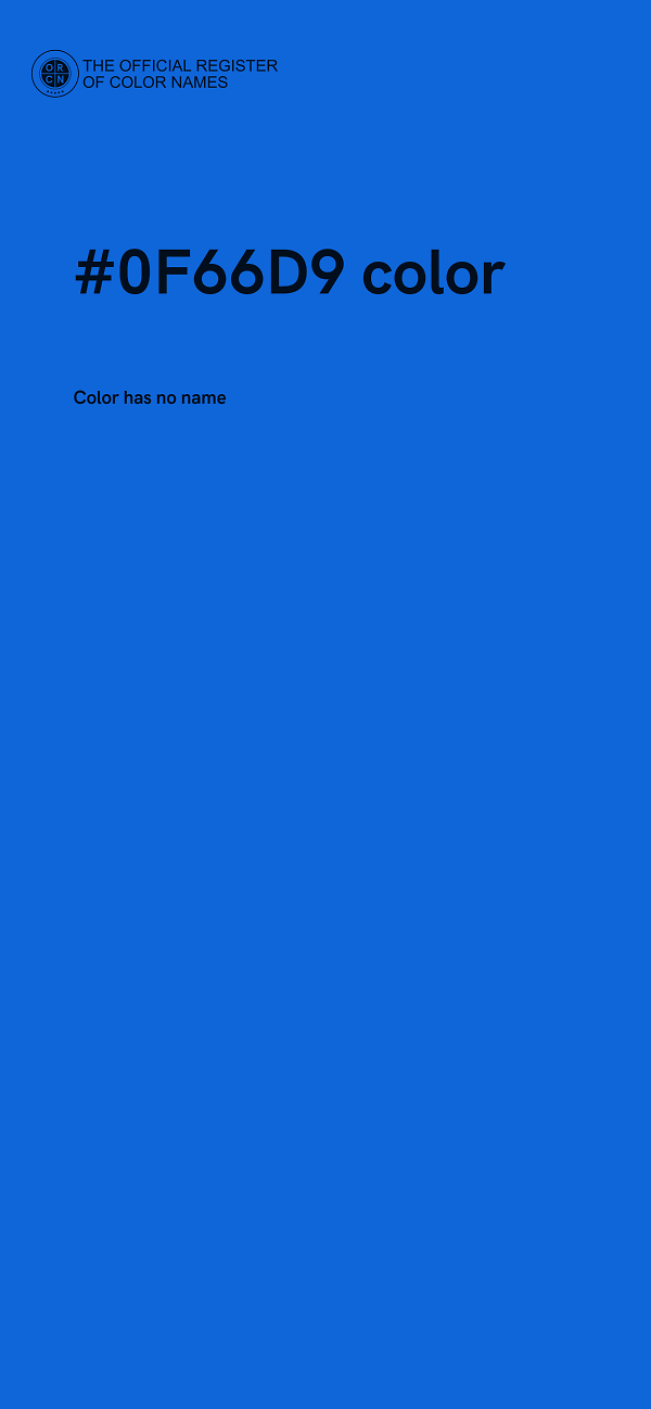 #0F66D9 color image