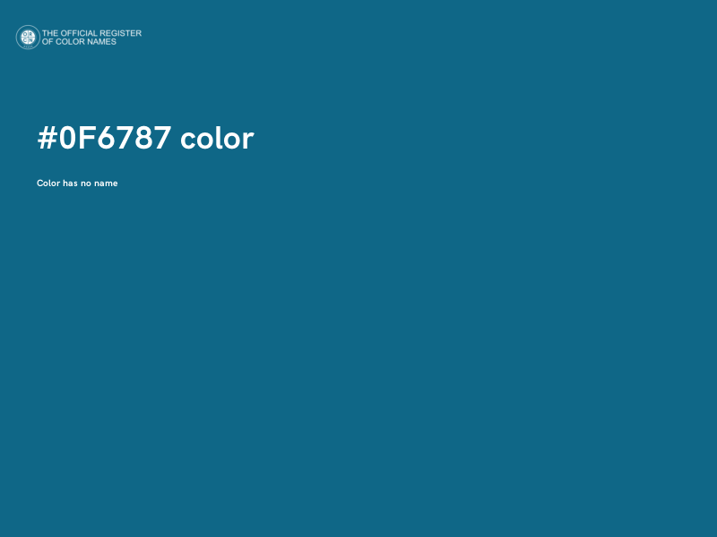 #0F6787 color image