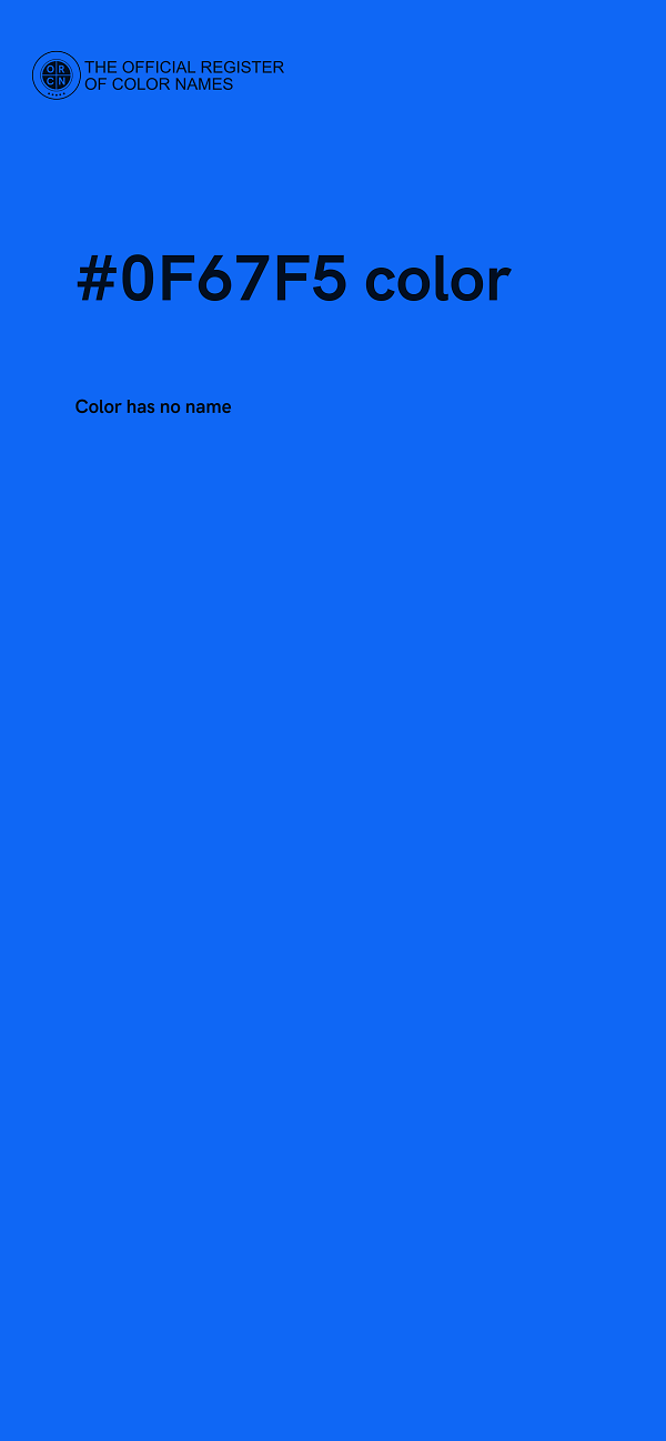#0F67F5 color image