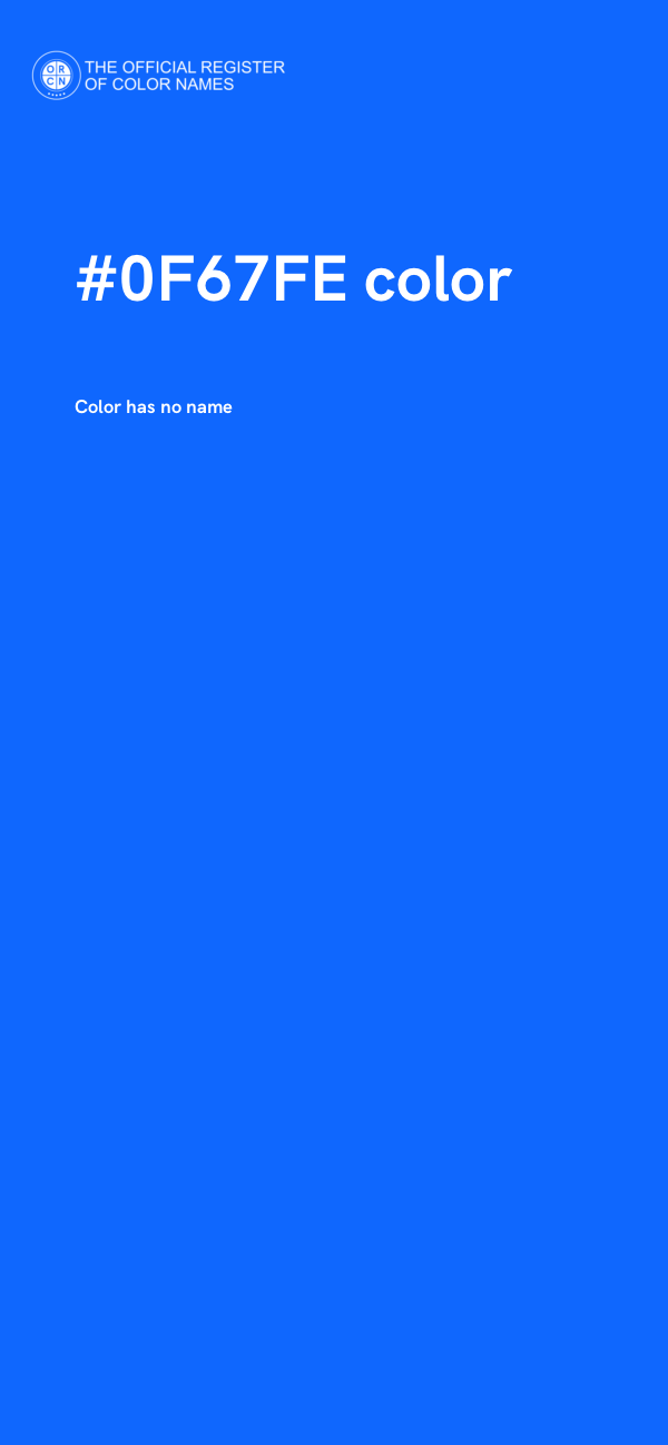 #0F67FE color image
