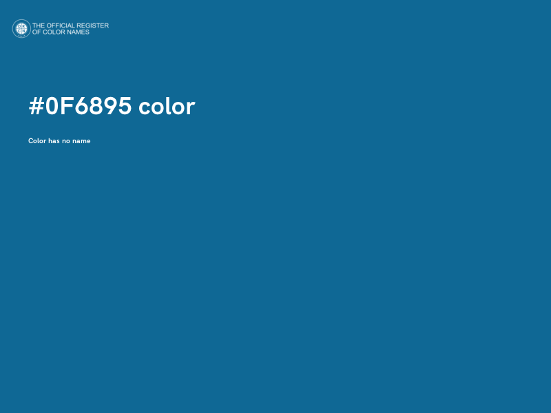 #0F6895 color image