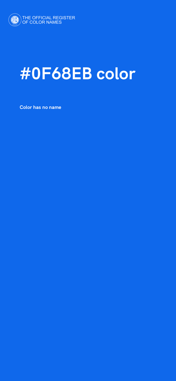 #0F68EB color image