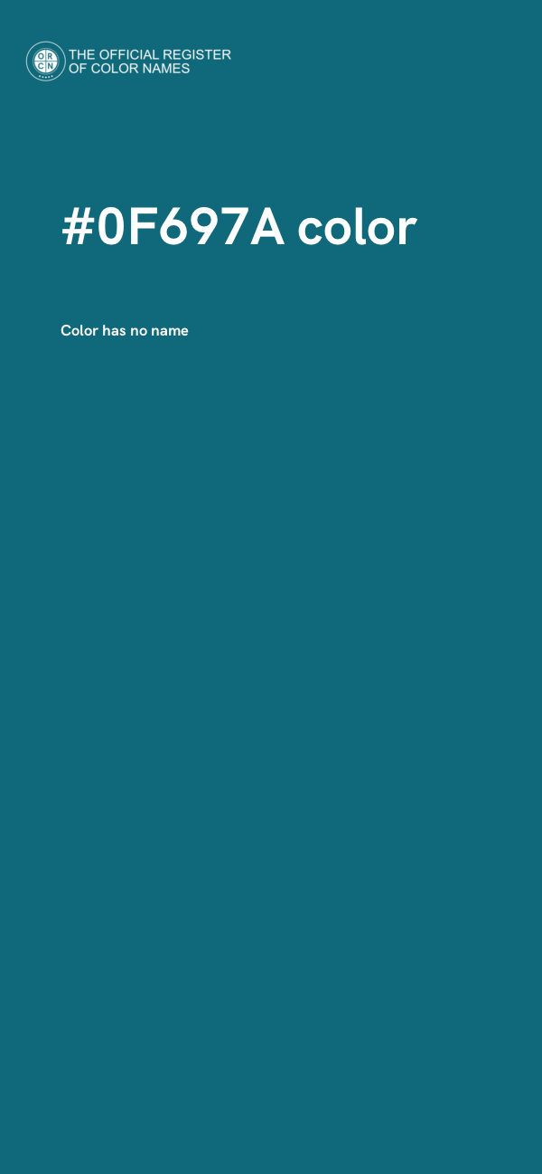 #0F697A color image