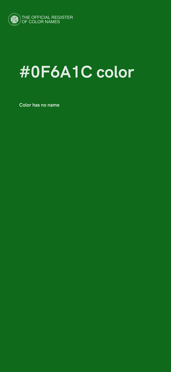 #0F6A1C color image