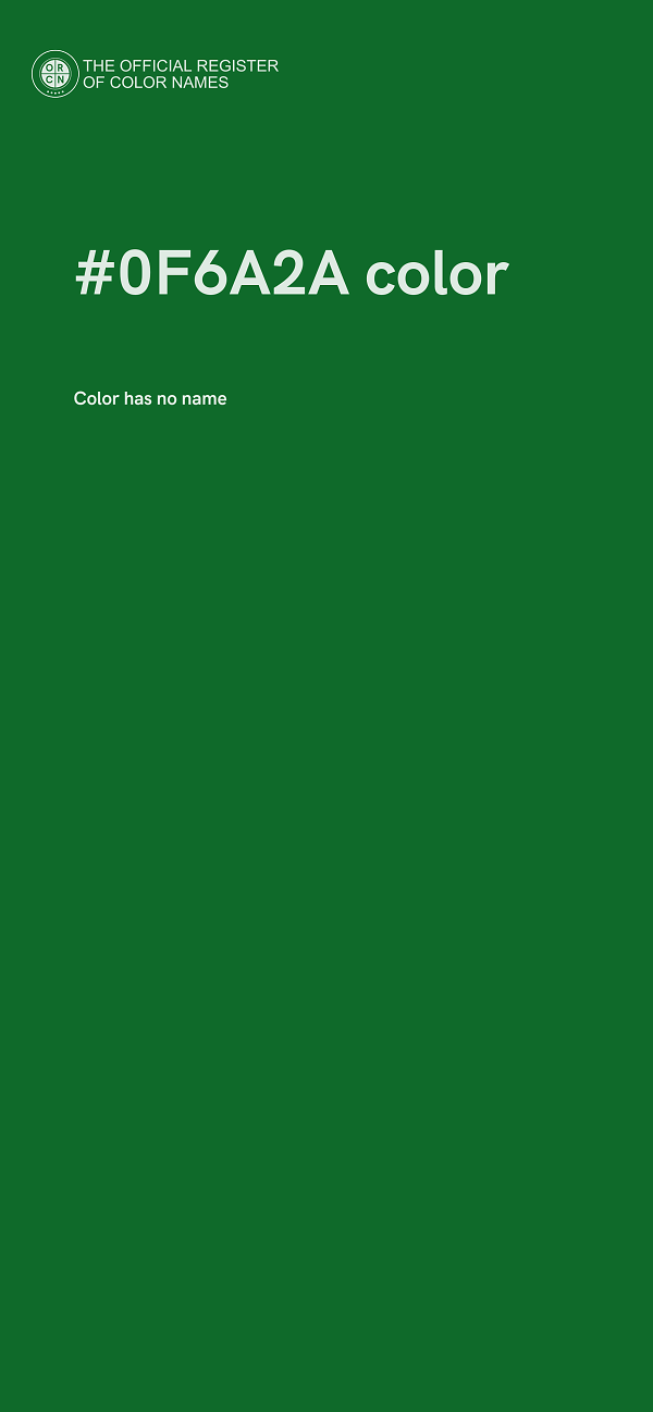 #0F6A2A color image