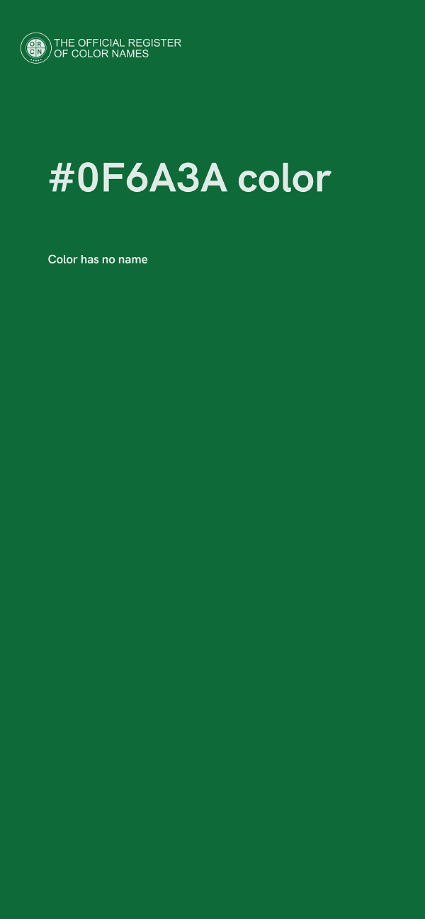 #0F6A3A color image