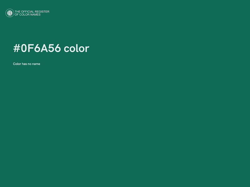 #0F6A56 color image