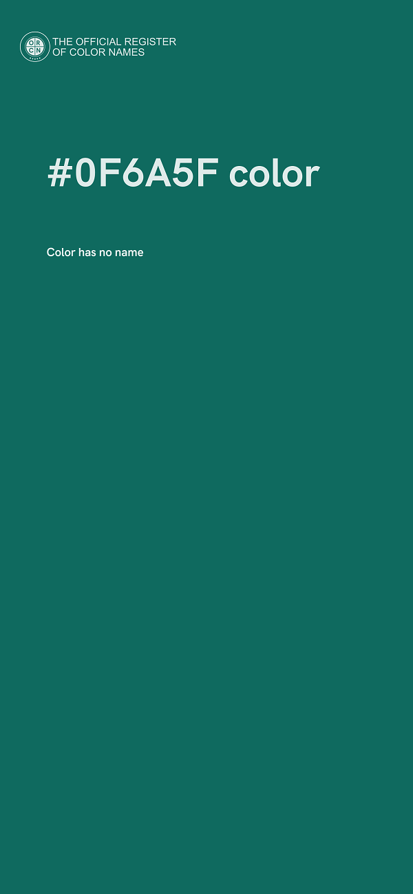 #0F6A5F color image