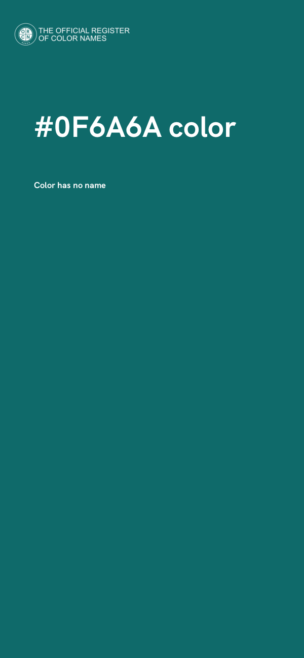 #0F6A6A color image