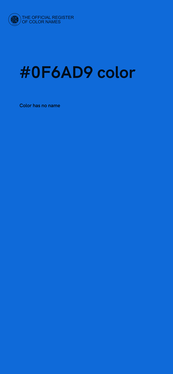 #0F6AD9 color image