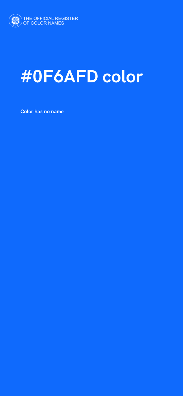 #0F6AFD color image