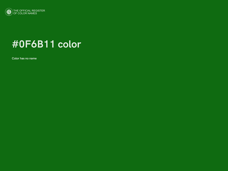 #0F6B11 color image