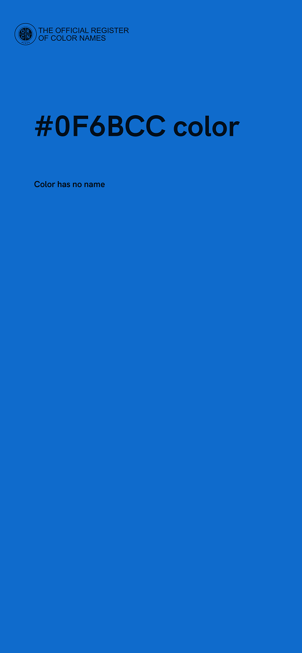 #0F6BCC color image