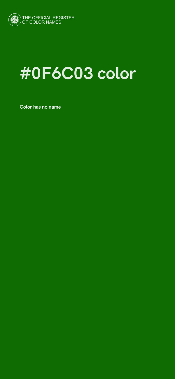 #0F6C03 color image