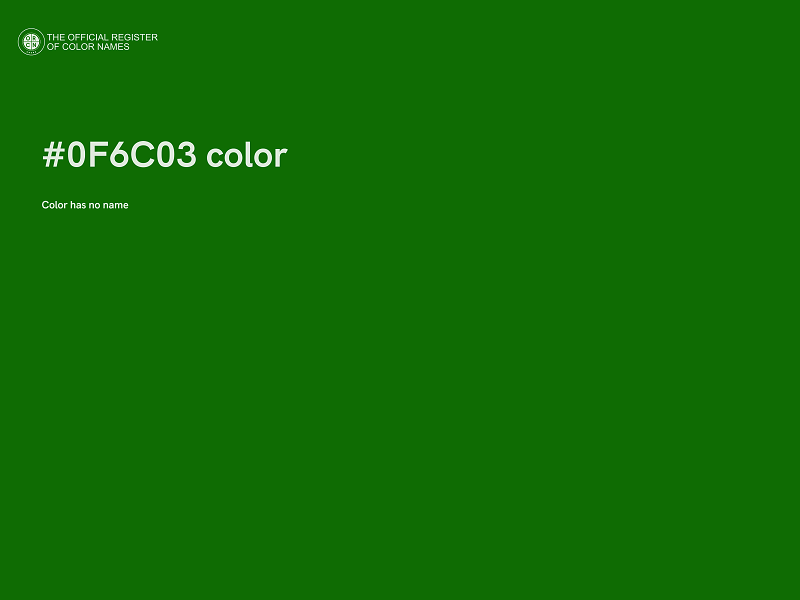 #0F6C03 color image