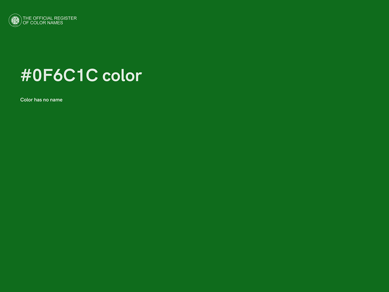 #0F6C1C color image