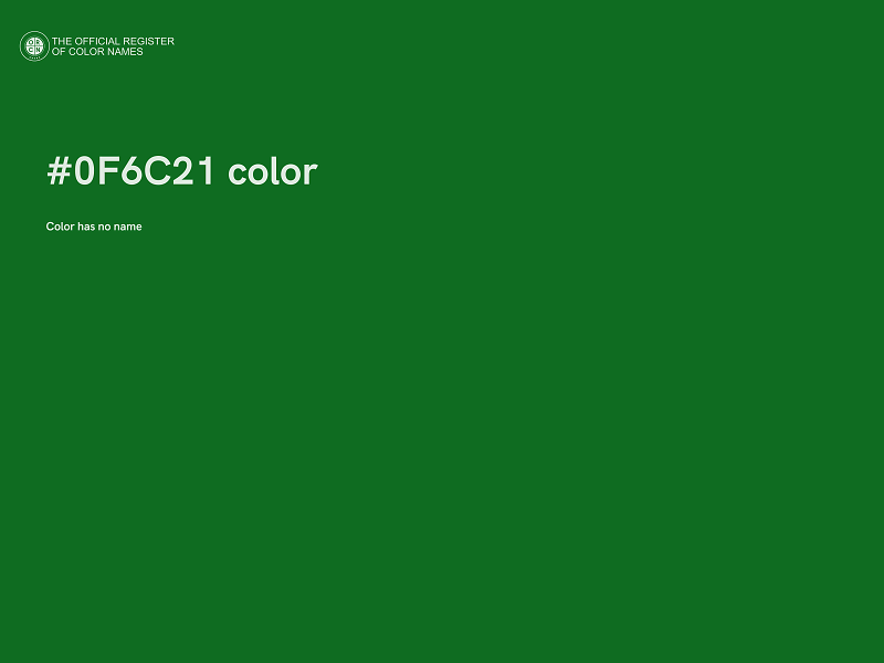 #0F6C21 color image