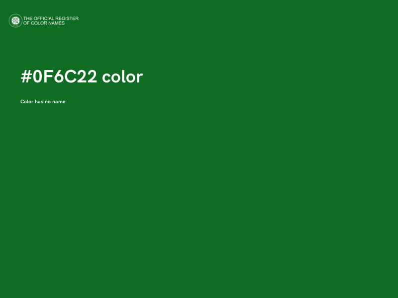 #0F6C22 color image