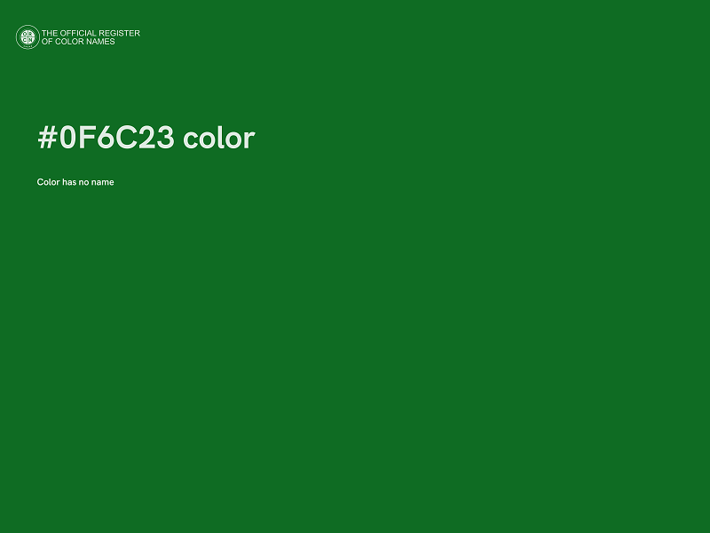 #0F6C23 color image