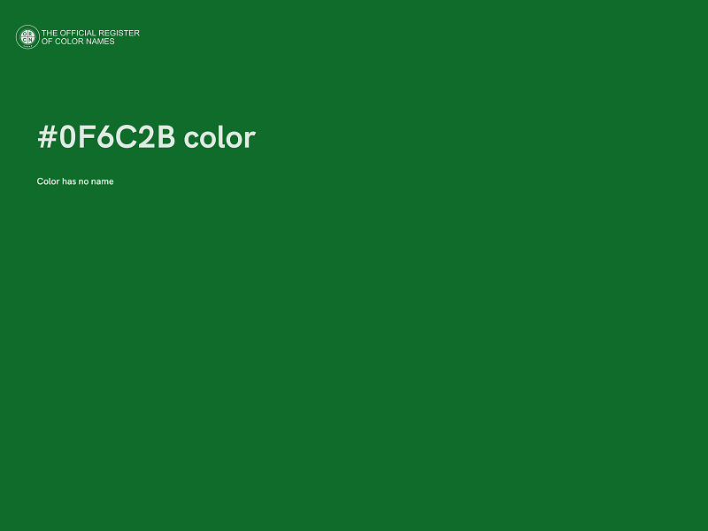 #0F6C2B color image