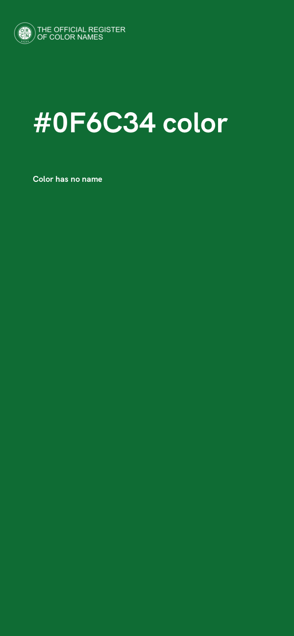 #0F6C34 color image