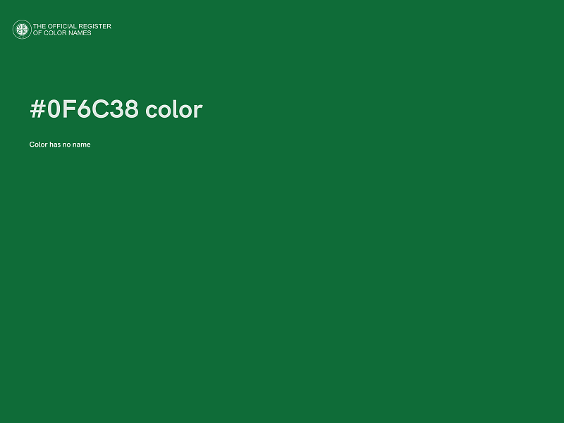 #0F6C38 color image