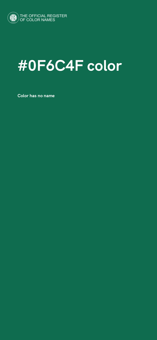 #0F6C4F color image