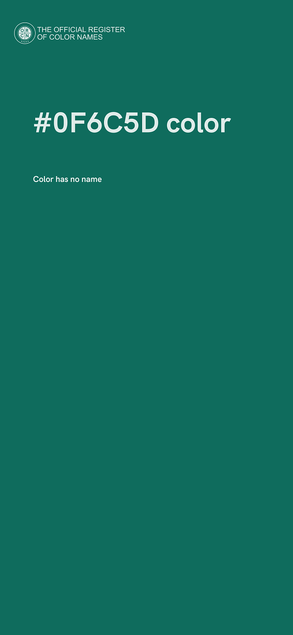 #0F6C5D color image