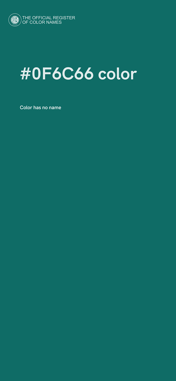 #0F6C66 color image