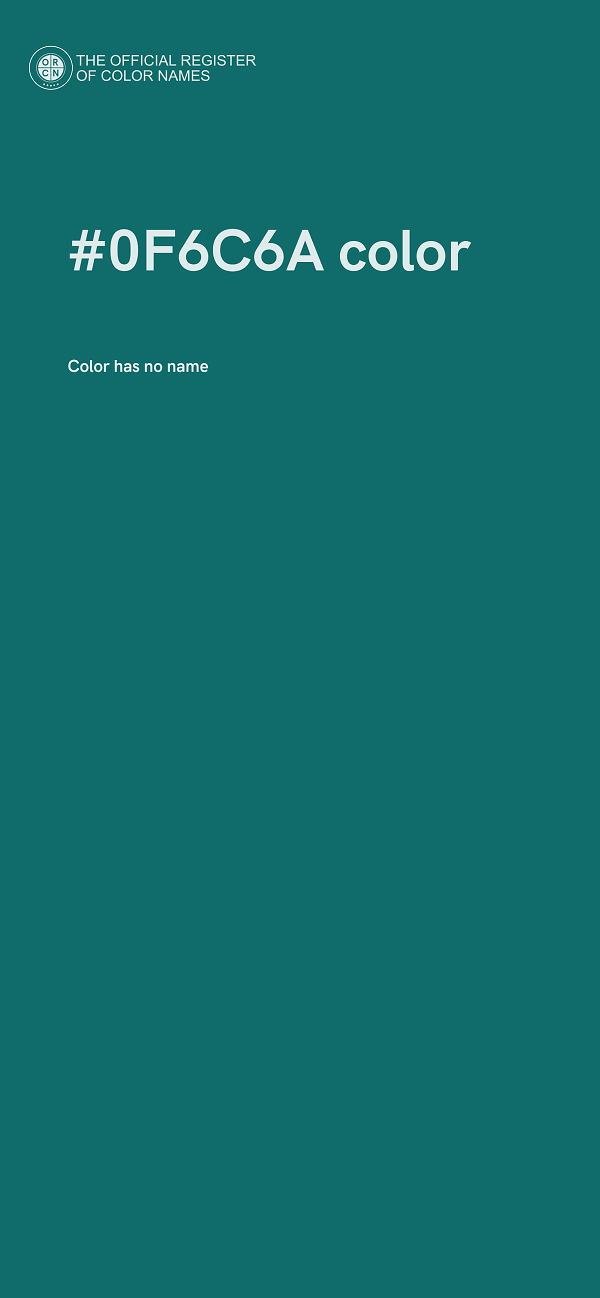#0F6C6A color image