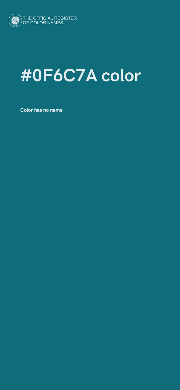 #0F6C7A color image