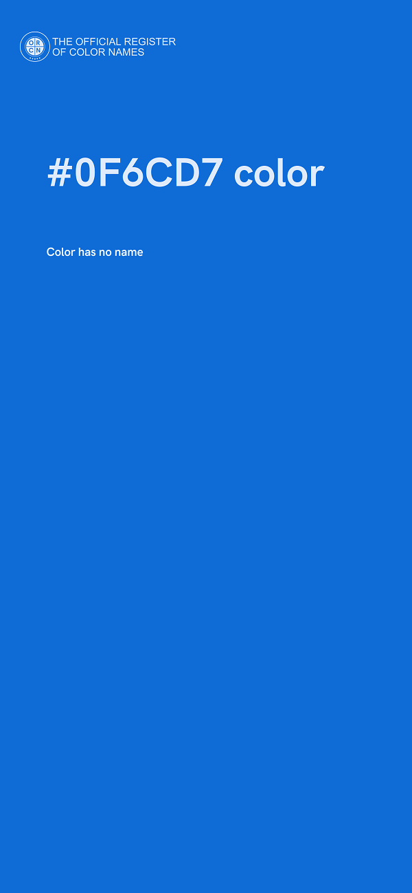 #0F6CD7 color image