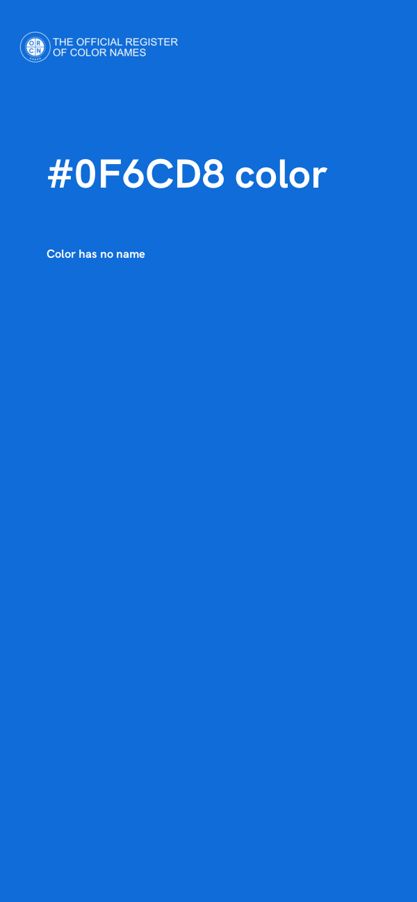#0F6CD8 color image