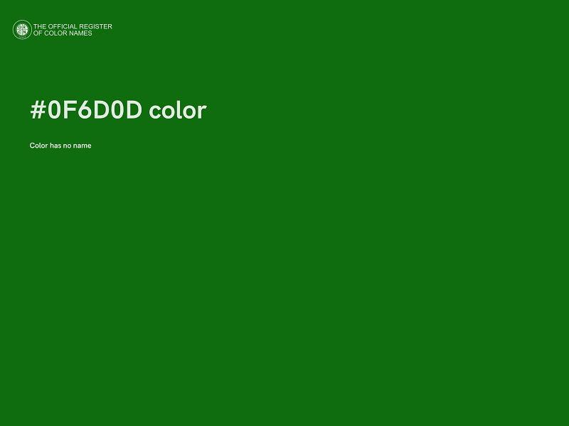 #0F6D0D color image