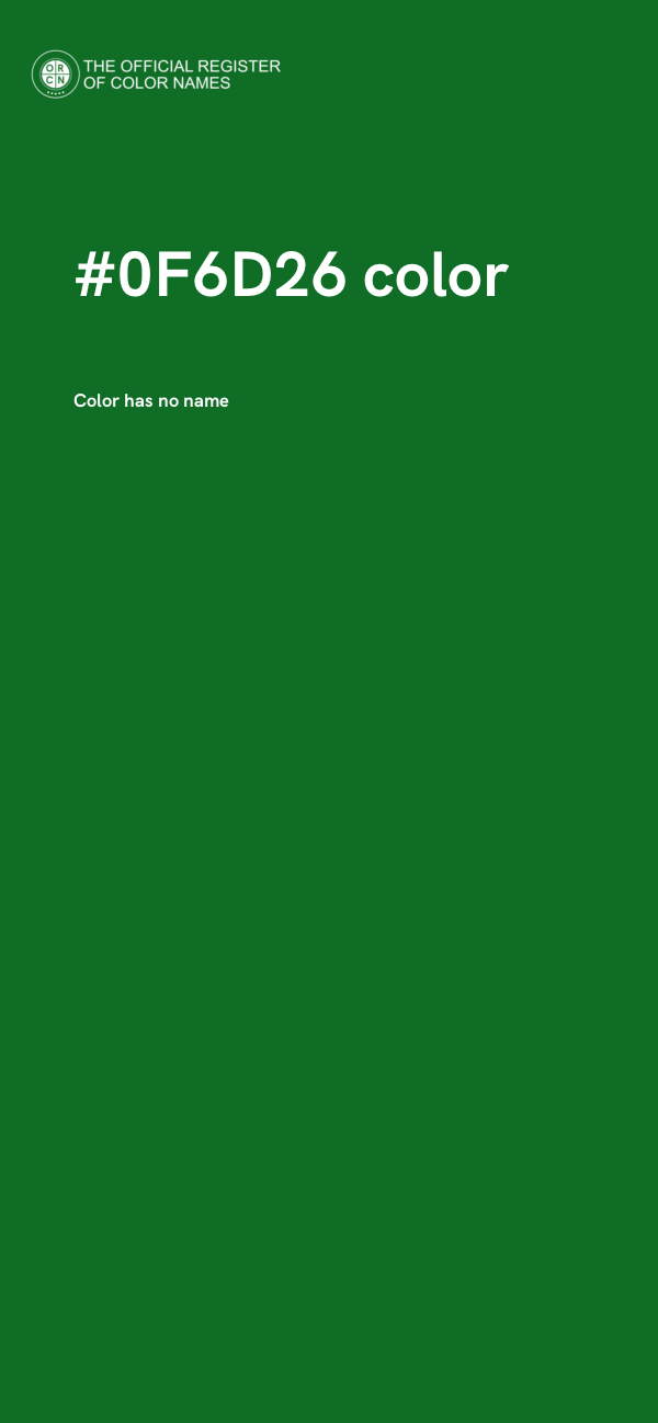 #0F6D26 color image