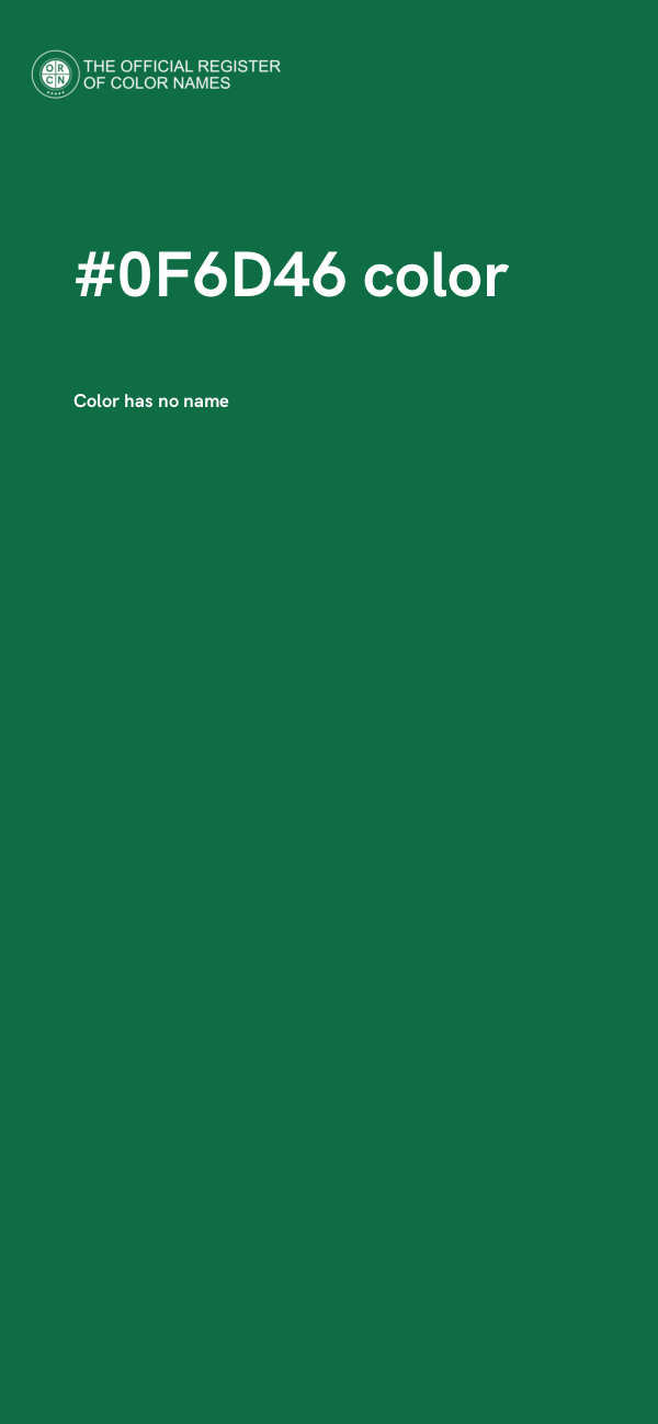 #0F6D46 color image