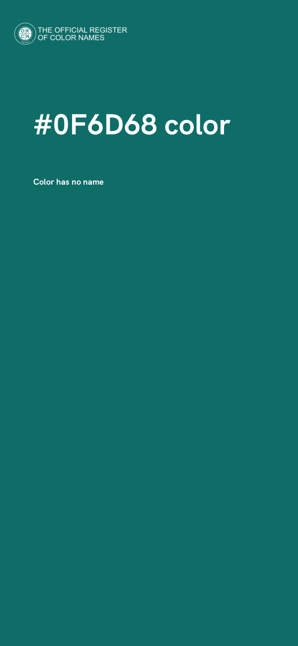 #0F6D68 color image