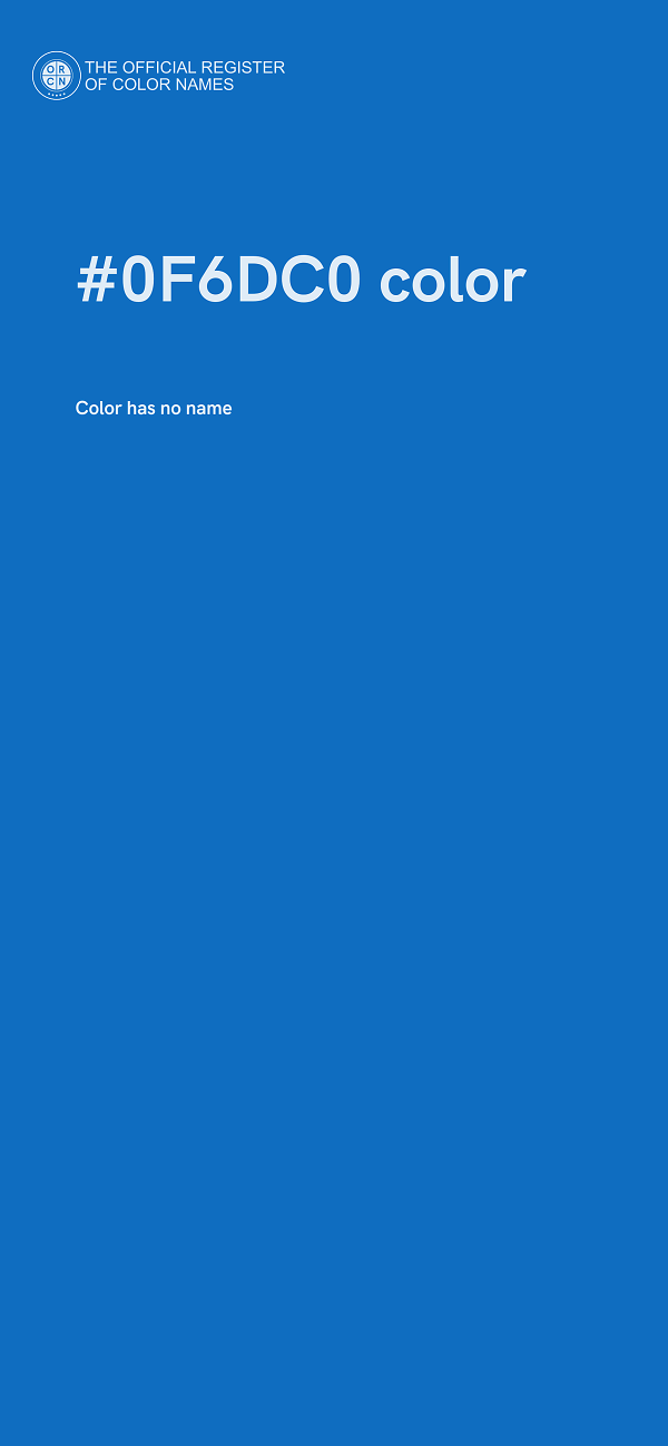 #0F6DC0 color image