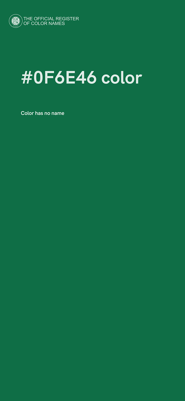#0F6E46 color image