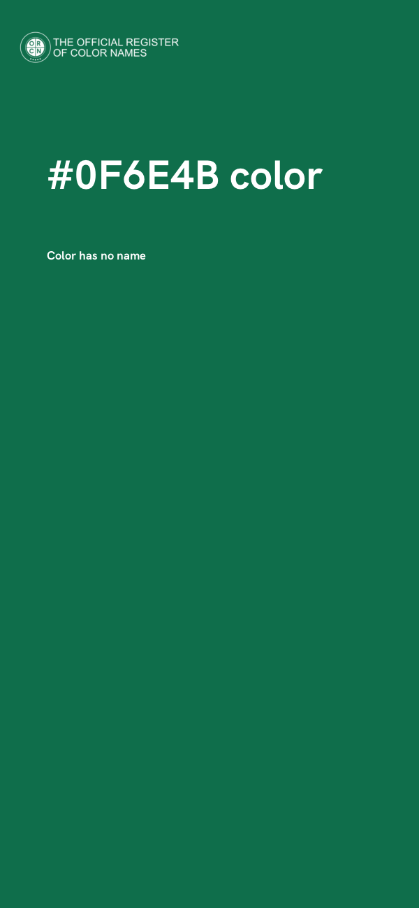 #0F6E4B color image