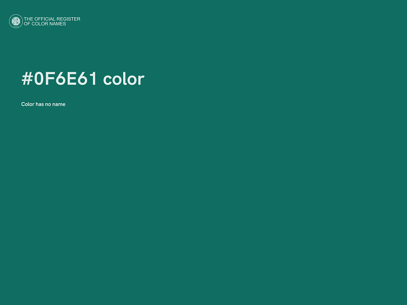 #0F6E61 color image