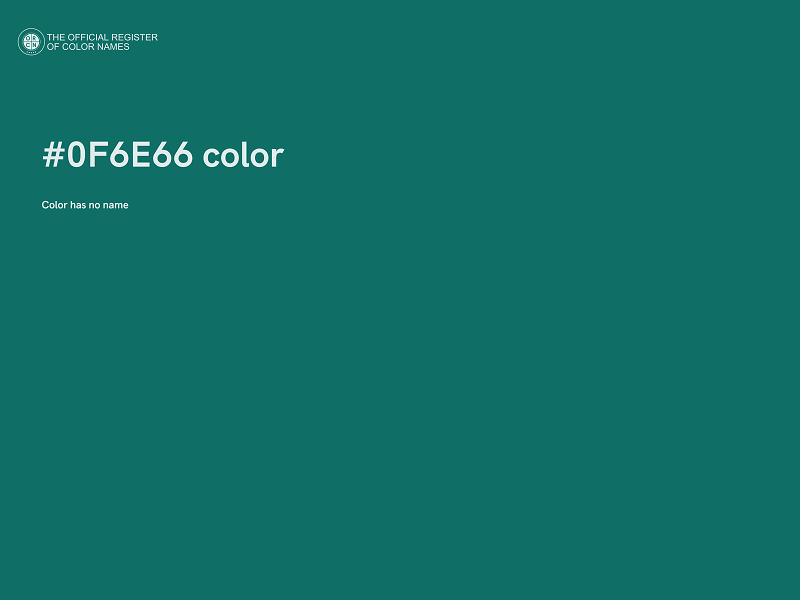 #0F6E66 color image