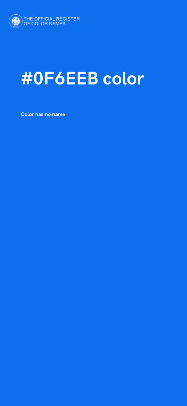 #0F6EEB color image