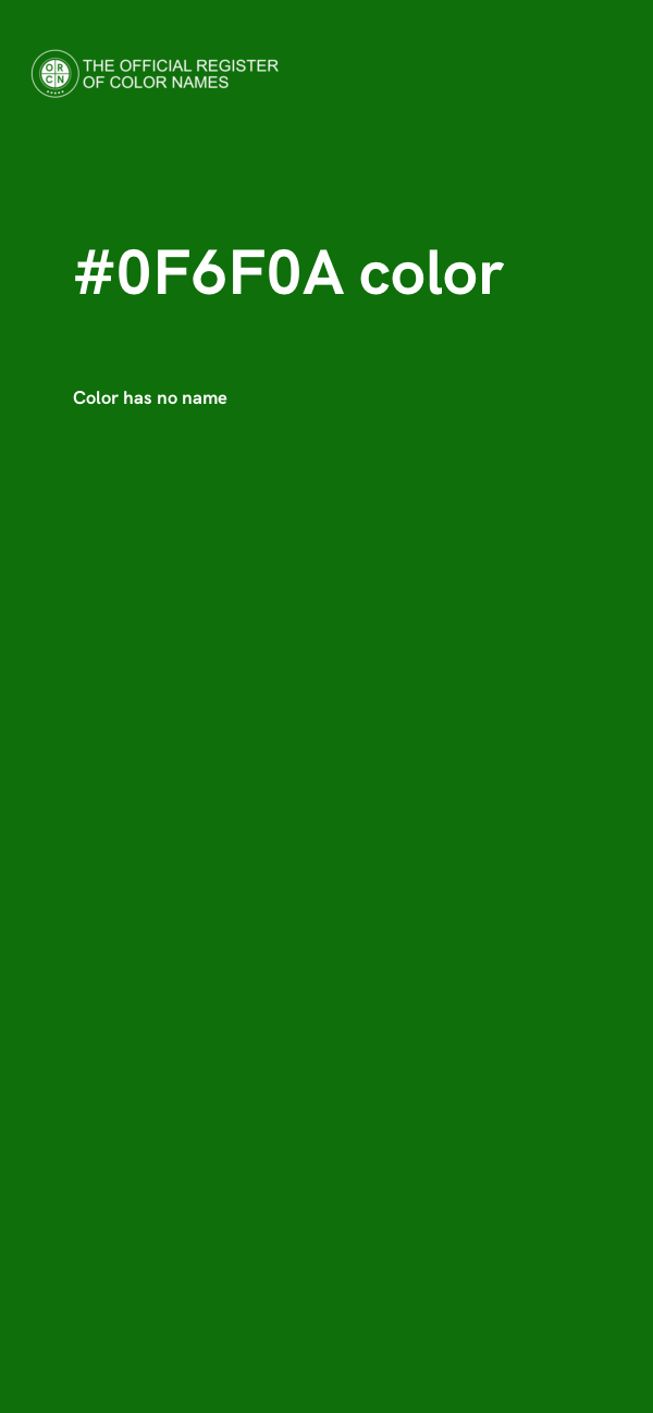 #0F6F0A color image