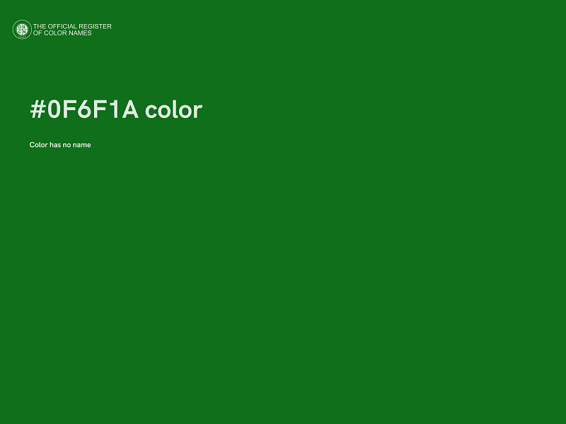 #0F6F1A color image