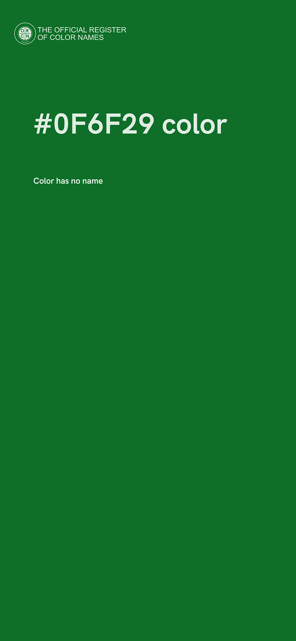 #0F6F29 color image