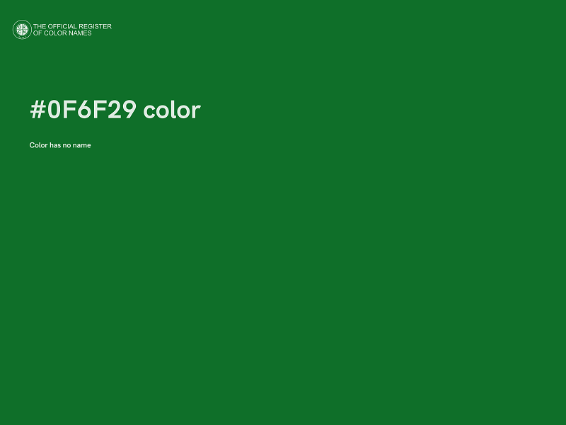 #0F6F29 color image