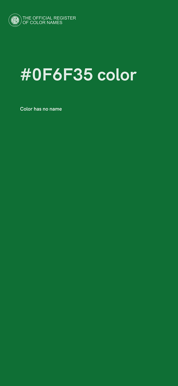 #0F6F35 color image